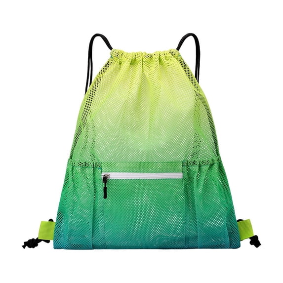 Tunhigl Drawstring Backpack, Breathable Mesh Polyester Sports Bag for Basketball, Cycling & Hiking