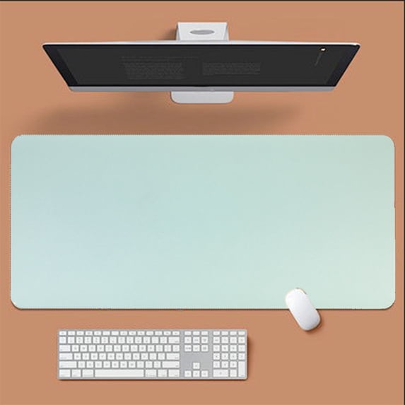 Tunhigl Eco-Friendly Cork Leather Mouse Pad Non-Slip Large Desk Mat for Students and Office Workers Gaming and Writing Green
