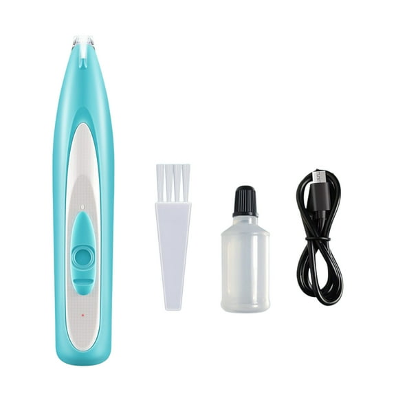 Tunhigl Electric Pet Nail Grinder 3-Speed, USB Rechargeable, Quiet 45 dB, Diamond Bit File, Dog Cat Grooming Kit, Painless Paw Care Blue