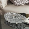 thumbnail image 1 of Tunhigl Elegant Glacier Pattern Serving Tray - Versatile Dry Fruit & Snack Display Platter for Coffee Table, Desserts, and Appetizers - Durable, Stackable, and Decorative Clear, 1 of 6