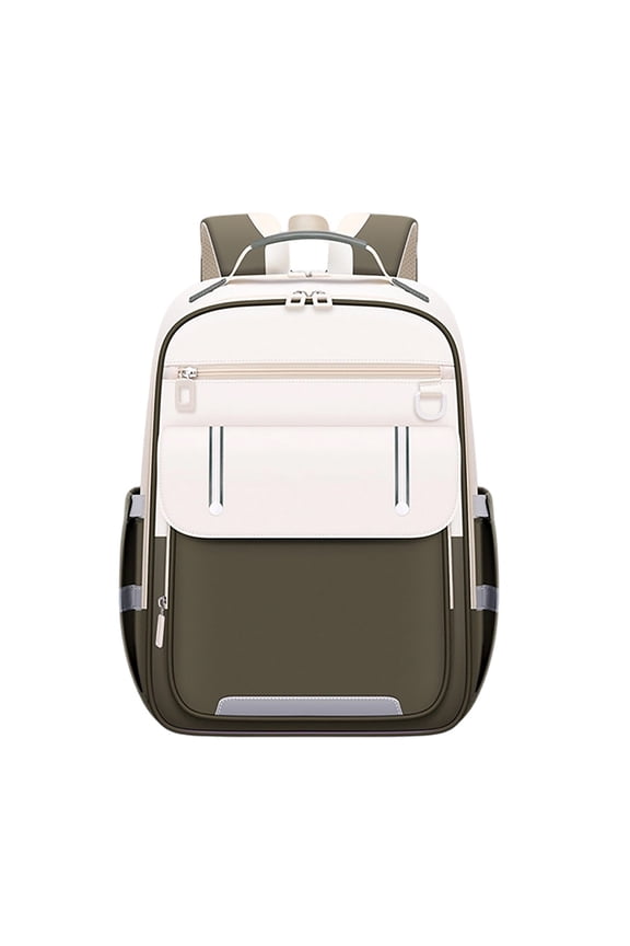 Ergonomic Backpack, Large Capacity Breathable Nylon Daypack with Back Support for Daily Use