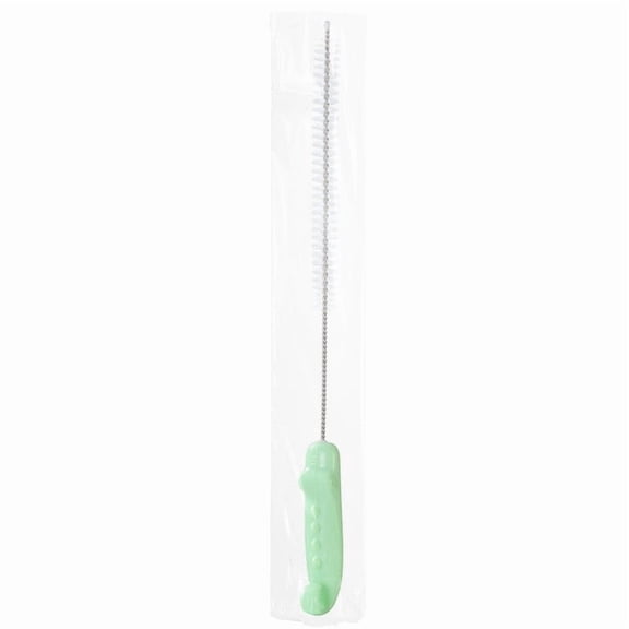 Tunhigl Extra Long Reusable Bottle Brush for Straws and Baby Bottles with Flexible Stainless Steel Core and Hangable Design - Eco-Friendly Cleaning Tool for Parents Green