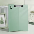 thumbnail image 1 of Tunhigl Foldable A4 File Clipboard Writing Pad Document Storage Clip Boards for Teachers Students Green, 1 of 7