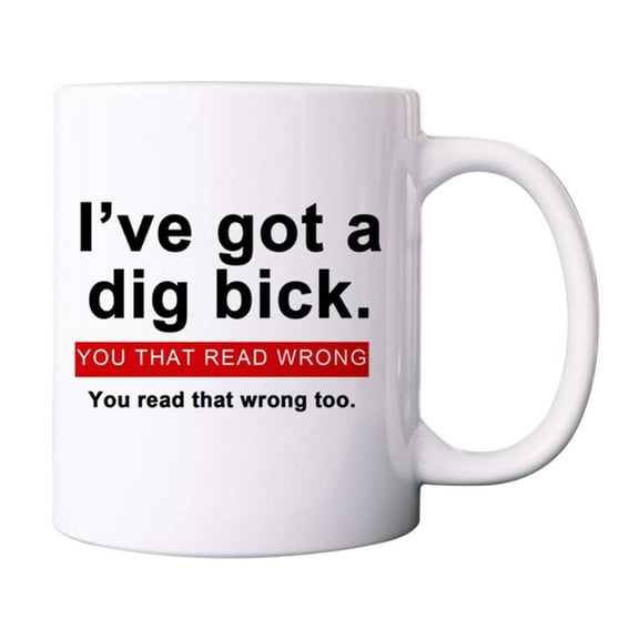 Tunhigl Funny Ceramic Coffee Mug - Unique 'Got a Bick' Novelty Cup for Office, Home & Gifts | High-Quality Humorous Drinkware