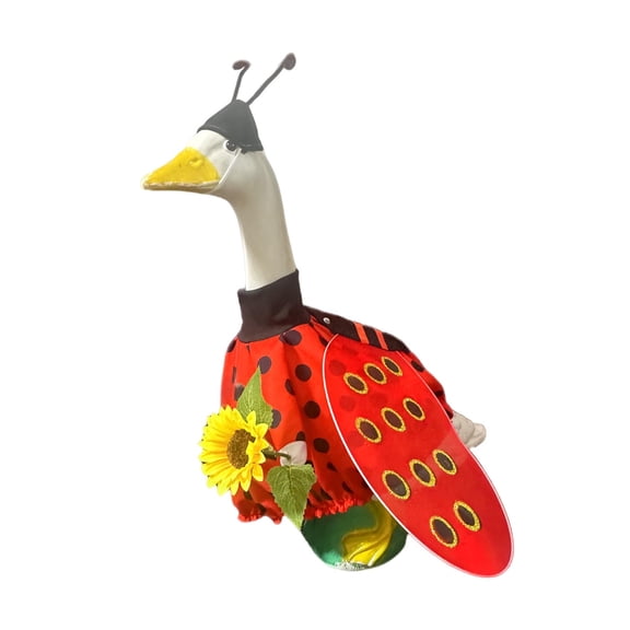 Tunhigl Goose Costume with Rural Bee for 23 Inch Goose Outfit Bee Garden Decoration Red