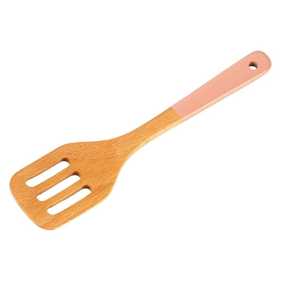 Tunhigl Handcrafted Beech Wood Kitchen Utensil Set - Solid Wood Cooking Spoons, Wooden Spatulas & Salad Fork for Safe, Non-Scratch Cooking - Perfect Gift for Home Chefs