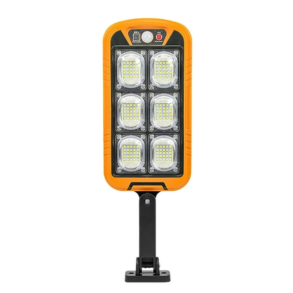 Tunhigl High-Efficiency Solar Security Light with Motion Sensor Remote Control for Outdoor Areas like Parking Lots and Driveways Orange