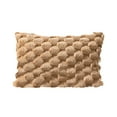 thumbnail image 1 of Tunhigl Home Sales 11.82×19.7Inches Weaving Snowflake Velvet Solid Color Pillow Office Sofa Lumbar Support Pillow Bedside Support Pillowcase Cushion, 1 of 9
