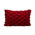 thumbnail image 1 of Tunhigl Home Sales 11.82×19.7Inches Weaving Snowflake Velvet Solid Color Pillow Office Sofa Lumbar Support Pillow Bedside Support Pillowcase Cushion, 1 of 9