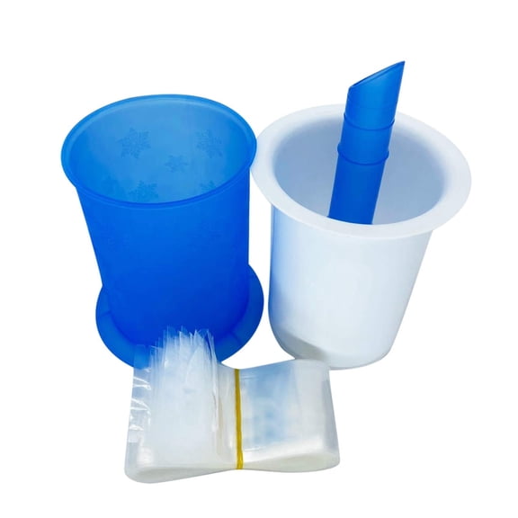 Tunhigl Ice Cube Tray Diy Ice Maker with 20 Pack Disposable Ice Popsicle Bags