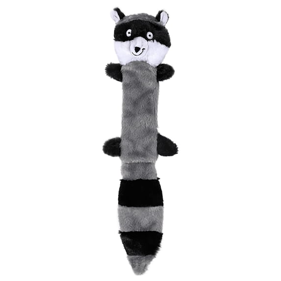 Tunhigl Indestructible Raccoon Plush Interactive Chew Toy for Dogs Dental Care Teeth Cleaning Toy for Aggressive Chewers Christmas Gift Medium Large Breeds