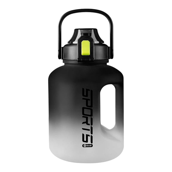 Tunhigl Large Capacity 60 oz Sports Water Bottle for Men & Women - Durable, BPA-Free Fitness Water Jug with Stylish Design for Gym, Workout, and Daily Use Black