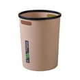 thumbnail image 1 of Tunhigl Large Capacity Lidless Trash Can Extra Capacity Sleek Modern Design for Home Office Kitchen Living Room Bathroom Easy Clean Waste Bin Pink, 1 of 7
