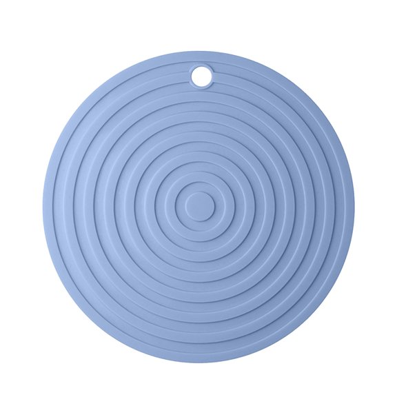 Tunhigl Large Non-Slip Cup Mat Set - 18CM Insulated Tableware Mats for Coffee, Tea, Bowls, and More - Perfect for Dining Tables, Bars Blue