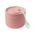 thumbnail image 1 of Tunhigl Leakproof Bento Box Set for Adults - Microwave & Dishwasher Safe Lunch Container with Stainless Steel Cutlery - Airtight Food Grade Meal Prep Box Pink, 1 of 3