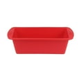 thumbnail image 1 of Tunhigl Loaf Pan Non-Stick Baking Pan - Flexible BPA-Free Rectangular Cake Pan for Bread, Brownies & Meat Rolls | Easy Release & Clean Red, 1 of 2