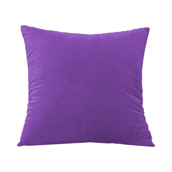 Tunhigl Luxury Soft Plush Throw Pillow Covers for Sofa and Bed - Double-Sided Decor - Cozy Home Accent with Hidden Zipper Purple