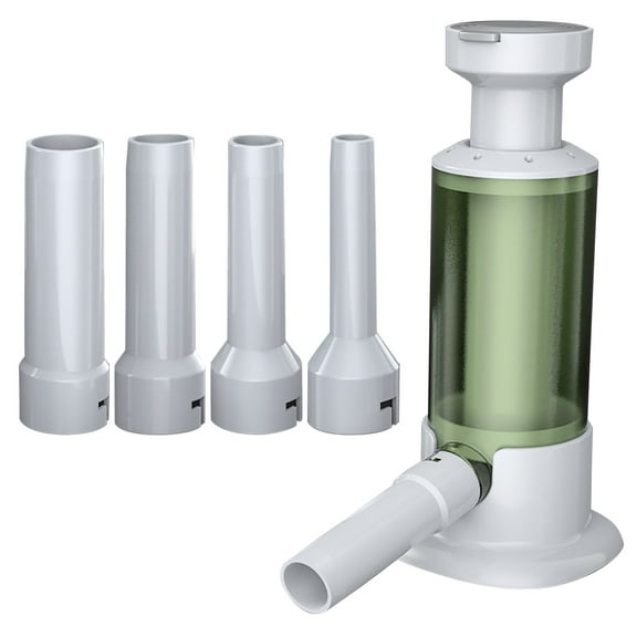 Tunhigl Manual Sausage Stuffer Kit - 4 Nozzle Sizes for Homemade Sausages, Salami Maker, Healthy & Safe Food Prep Tool for Family Gatherings Green