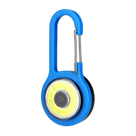 Tunhigl Mini LED Keychain Flashlight Clip-On Light for Backpacks, Outdoor Sports, Camping Gear, and Pet Safety with Carabiner Clip and Multiple Lighting Modes Blue