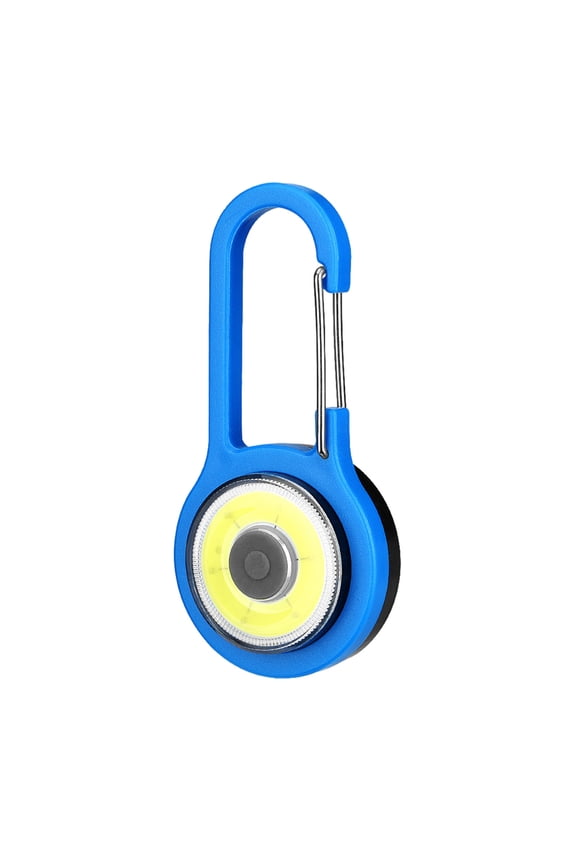 Mini LED Keychain Flashlight Clip-On Light for Backpacks, Outdoor Sports, Camping Gear, and Pet Safety with Carabiner Clip and Multiple Lighting Modes Blue