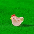 thumbnail image 1 of Tunhigl Mini Resin Chicken Figurines - Cute Small Animal Decor for Home, Garden, Aquarium, Party, Shelf & Desk - DIY Farmhouse Decorations, Tiny Collectible Crafts Watermelon Red, 1 of 6