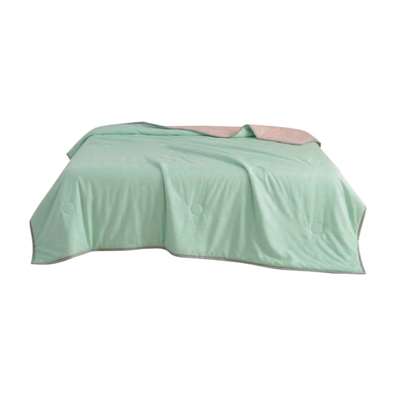 Tunhigl Minimalist Solid Cool Touch Summer Quilt, Lightweight Breathable Cooling Air Conditioning Blanket, 78.7×59.1in Single Size for Bedroom Sofa Daily Use