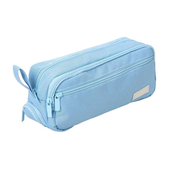 Tunhigl Multi-Compartment Pencil Case, Large Capacity Cloth Stationery Pouch for Students