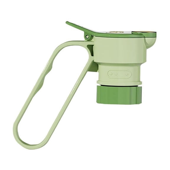 Tunhigl Multifunctional Kitchen Bottle Spout Filter Dispenser - DIY Oil Bottle, Drink Dispenser with Handle for Home, Cafes, Bars | Food-Grade, Easy Grip, One-Hand Press Green