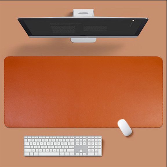 Tunhigl Natural Cork Mouse Pad with Writing Surface Spacious Desk Mat Non-Slip for Students Office Workers Eco-Friendly Gift Sustainable Workspace Essential Brown