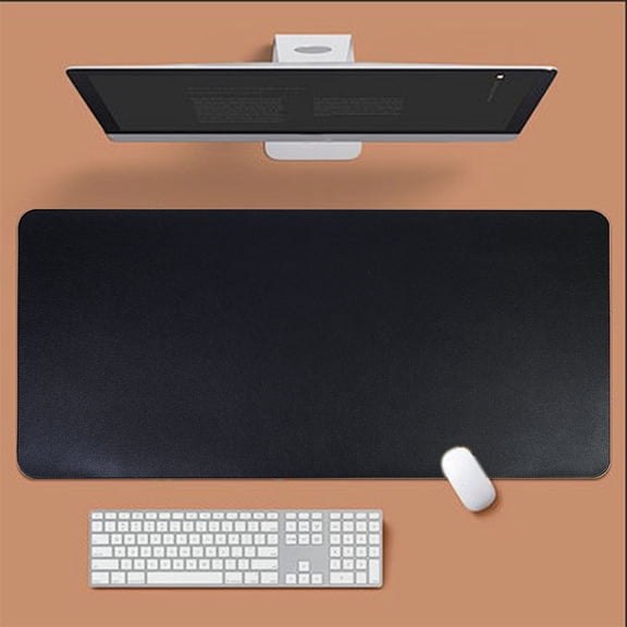 Tunhigl Natural Cork Mouse Pad with Writing Surface Spacious Desk Mat Non-Slip for Students Office Workers Eco-Friendly Gift Sustainable Workspace Essential Black