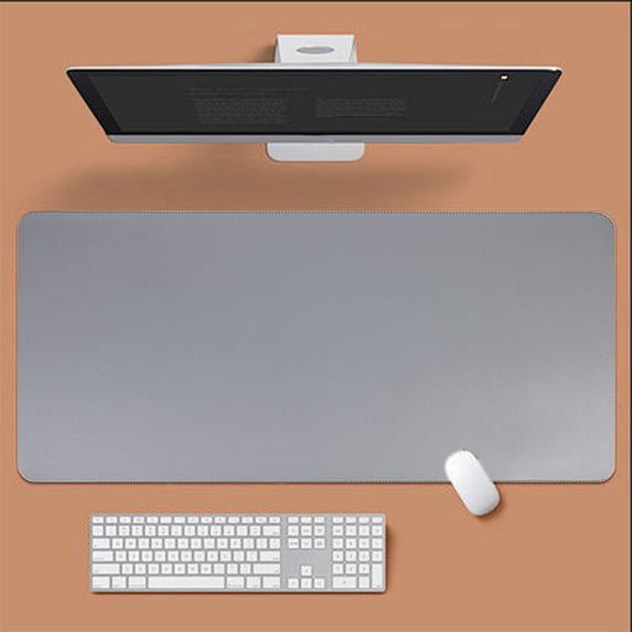 Tunhigl Natural Cork Mouse Pad with Writing Surface Spacious Desk Mat Non-Slip for Students Office Workers Eco-Friendly Gift Sustainable Workspace Essential Gray