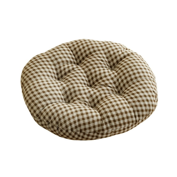 Tunhigl Natural Linen Round Floor Cushion - Breathable Tatami Mat, Thickened Chair Pad for Bedroom, Living Room, and Summer Comfort