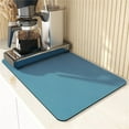 thumbnail image 1 of Tunhigl No-Wash Absorbent Coffee Mat 16 x 20 Inch - Spill Proof Kitchen & Bathroom Draining Mat with Non-Slip Base for Dishes, Cups & Faucets, 1 of 2