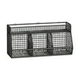 thumbnail image 1 of Tunhigl Non-Drill Wall Mounted Space Saving Kitchen Storage Rack with Hanging Baskets for Spices and Food Storage Black, 1 of 6