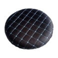 thumbnail image 1 of Tunhigl Non-Slip Round Bar Stool Cover with Elastic Bands - Durable Cloth Seat Protector for Kitchen Island, Home Bar, Dining - Washable, Stretch Fit Decorative Chair Cushion Cover Black, 1 of 6
