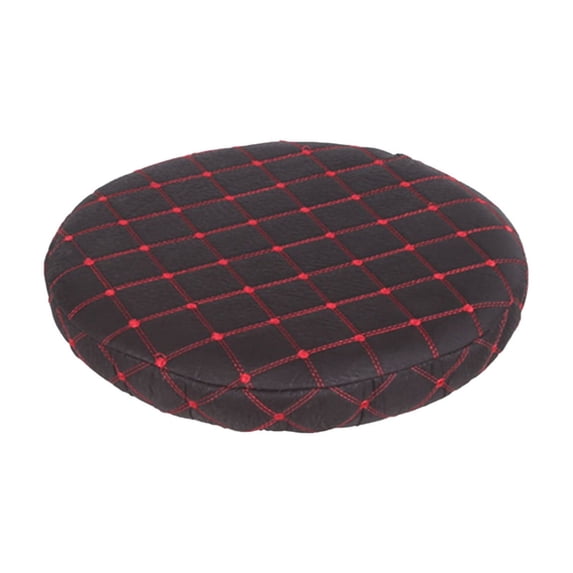Tunhigl Non-Slip Round Bar Stool Cover with Elastic Bands - Durable Cloth Seat Protector for Kitchen Island, Home Bar, Dining - Washable, Stretch Fit Decorative Chair Cushion Cover Brown