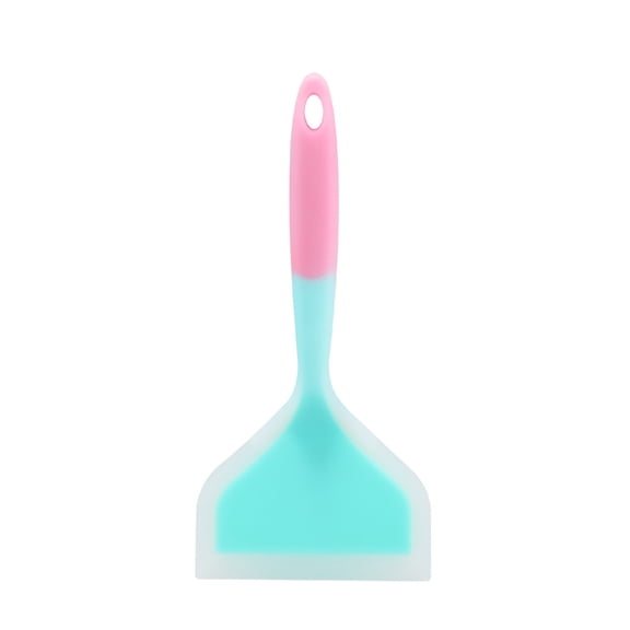 Tunhigl Non-Stick Spatula - Wide Mouth Pizza, Steak, Pancake Turner - BPA-Free, Heat Resistant Up to 480°F, Dishwasher Safe Kitchen Utensils Light Blue