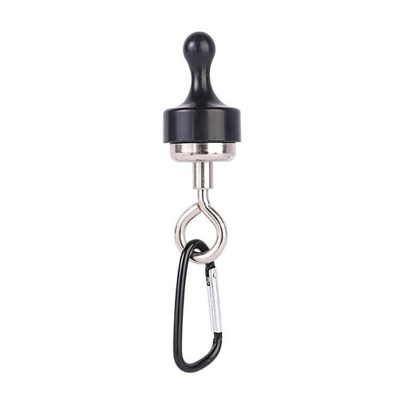 Tunhigl Outdoor Magnetic Hook - Heavy Duty Neodymium Suction Cup Hook for Camping, RV, Kitchen - Holds 15lbs, Lightweight & Durable