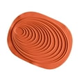 thumbnail image 1 of Tunhigl Oval Heat-Resistant Anti-Slip Table Mat - Thickened Gel Bowl & Cup Mats for Dining, Cooking, and BBQ Orange, 1 of 4