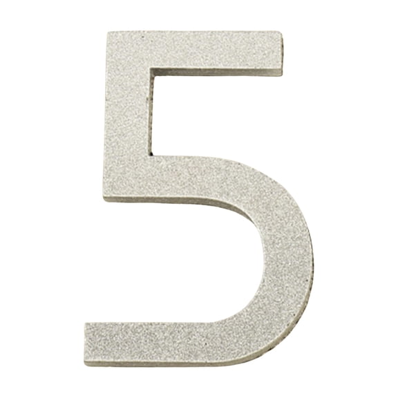 Tunhigl Personalized 3D Acrylic Silver License Plate Numbers Custom House Address Plates Self-Adhesive Easy Install for Wall Decor Holiday Gift Homeowners Apartment Dwellers