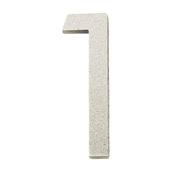 Tunhigl Personalized 3D Acrylic Silver License Plate Numbers Custom House Address Plates Self-Adhesive Easy Install for Wall Decor Holiday Gift Homeowners Apartment Dwellers