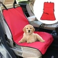 thumbnail image 1 of Tunhigl Pet Car Seat Cover for Dogs - Waterproof, Scratch-Resistant Front Seat Protector Pad, Portable and Easy Clean Pet Hammock for Car Interior Protection Red, 1 of 6