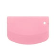 thumbnail image 1 of Tunhigl Plastic Scraper for Baking & Cooking - D-Shaped Cake Cream Scraper, Dough Cutter & Kitchen Tool - Safe, Non-Scratch & Easy Clean Pink, 1 of 6