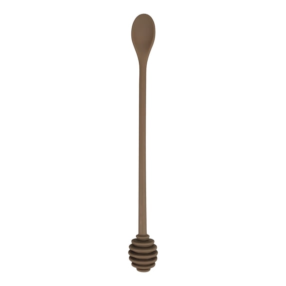 Tunhigl Plastic Spoon Stick Set - Perfect for Mixing, Stirring, Drizzling Honey, Syrup Dark Gray