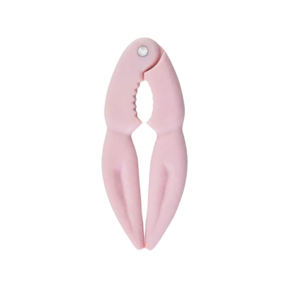 Tunhigl Plastic Walnut Clamp Nut Crab Claw Sheller - Versatile Kitchen Tool for Seafood & Nuts - Ergonomic Crab Shell Cracker - Easy to Clean Dishwasher Safe Gadget Pink