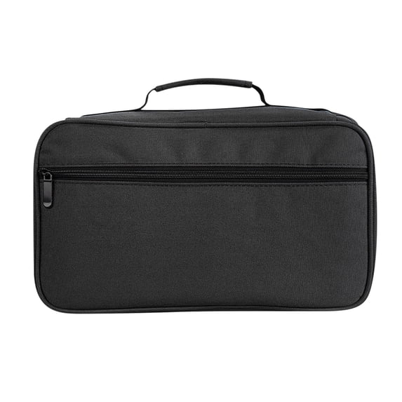 Tunhigl Portable Marker Storage Bag for Artists Students Crafters | Durable Art Supplies Organizer with Detachable Dividers for Sketching Travel Black