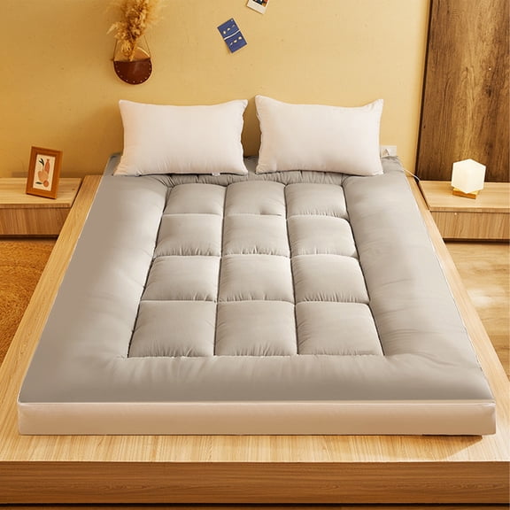 Tunhigl Premium Class A Fiber Mattress – Foldable Student Bed Mattress with Washable Sanding Thickened Soft Padding for Ultimate Comfort and Support Gray
