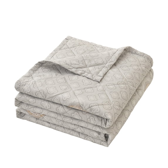 Tunhigl Printed Lightweight Cool Touch Summer Quilt, Breathable Cooling Air Condition Blanket, 59×78.7in Standard Single Size for Bedroom Sofa Indoor Daily Use