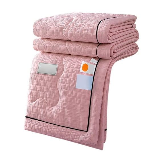 Tunhigl Quilts Queen Size, Skin Friendly Plain Printed Quilts Washed Cotton Summer Quilt Ventilation Quilt,59.1×78.8Inches