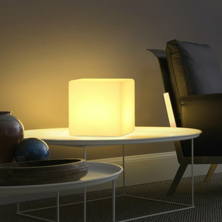 Tunhigl Rechargeable LED Mood Light Lamp with Remote Control - 16 Color Changing Small Night Light for Indoor and Outdoor Decoration, Perfect for Bedroom, Nursery, and Party Ambiance White